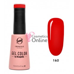 Oja semipermanenta Oranjollie Gel Color rosie 12 ml, fara TPO si Hema,  nr 160
